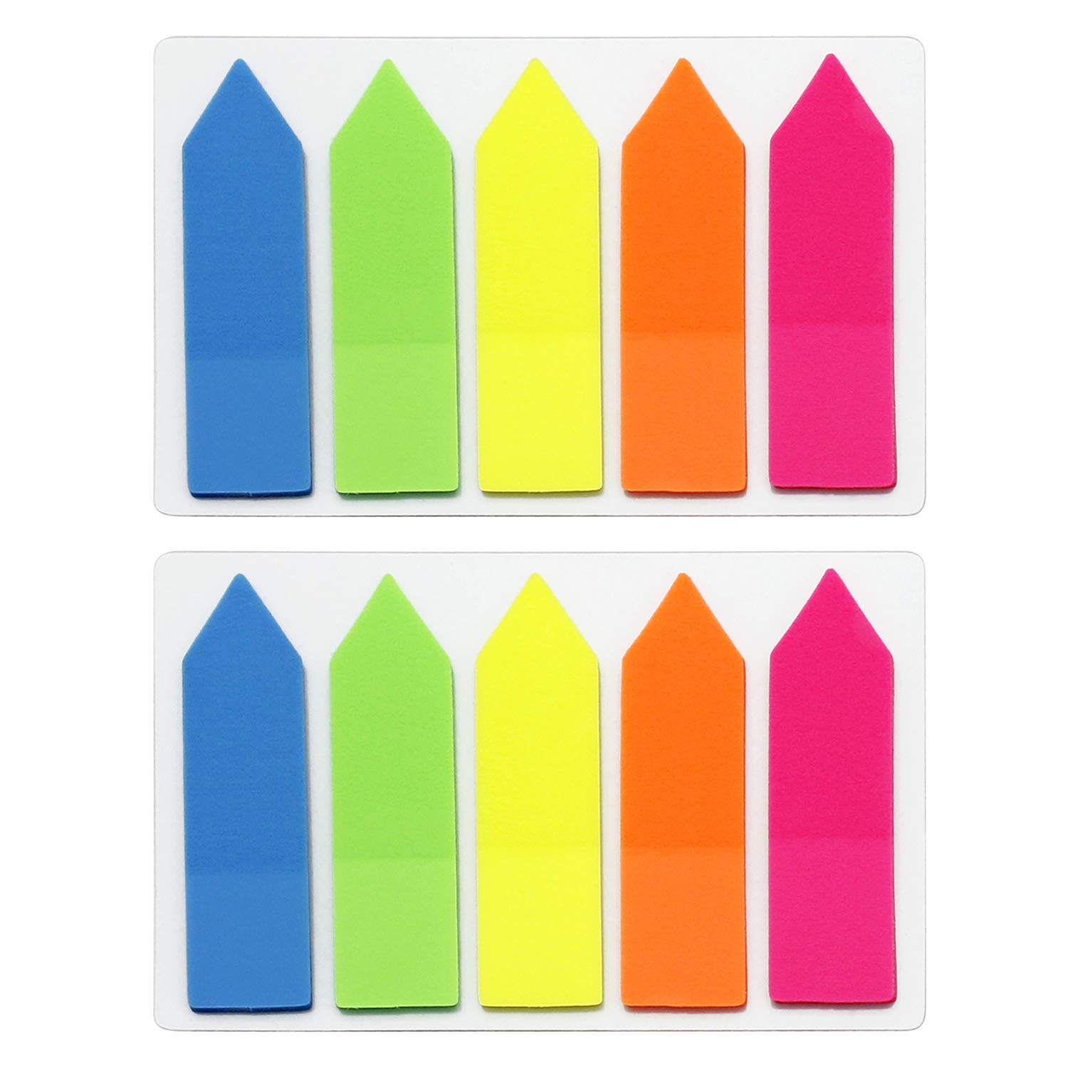 ふせん 矢印 付箋 強粘着 ふせん フィルム 透明 細い かわいい 蛍光 5色 極細 見出し メモ 200枚入り ..