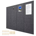 (ゼクシオティアン) 壁に貼る コルクボード 1200x900 フェルトボード 30×30cm 12枚入り 木製クリップ DIYコルクボード お