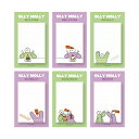 モノライク グリッド オリモリー カラーリング スティッキー Grid Olly Molly in ticky it 6セット粘着メモ用紙 5