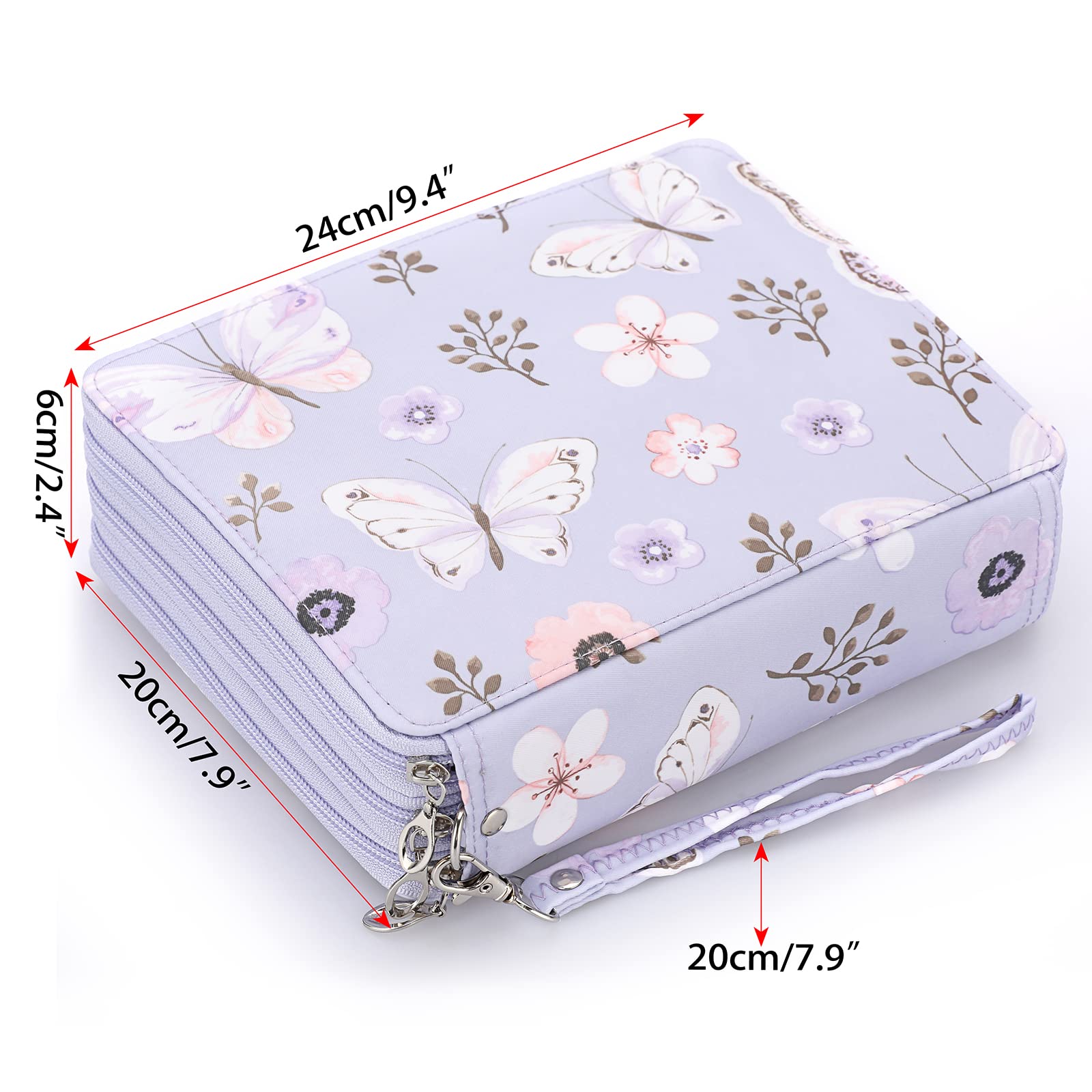 mnon 色鉛筆ケース 120本収納可能 大容量ペンケース 筆箱 鉛筆収納ケース シンプル...