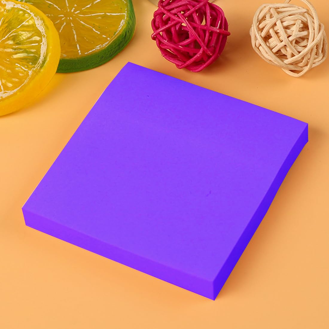 7冊*100枚7色から選べます 75x75mm 付箋 おしゃれ 紫 付箋紙 ふせん 付箋 セット ?光 2