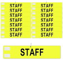 腕章 スタッフ AFF 文字印刷済み 安全ピン付き マジックテープ ずれない 自治会 学校 撮影 スタッフ 町内会 イベント用 10枚セット 黄