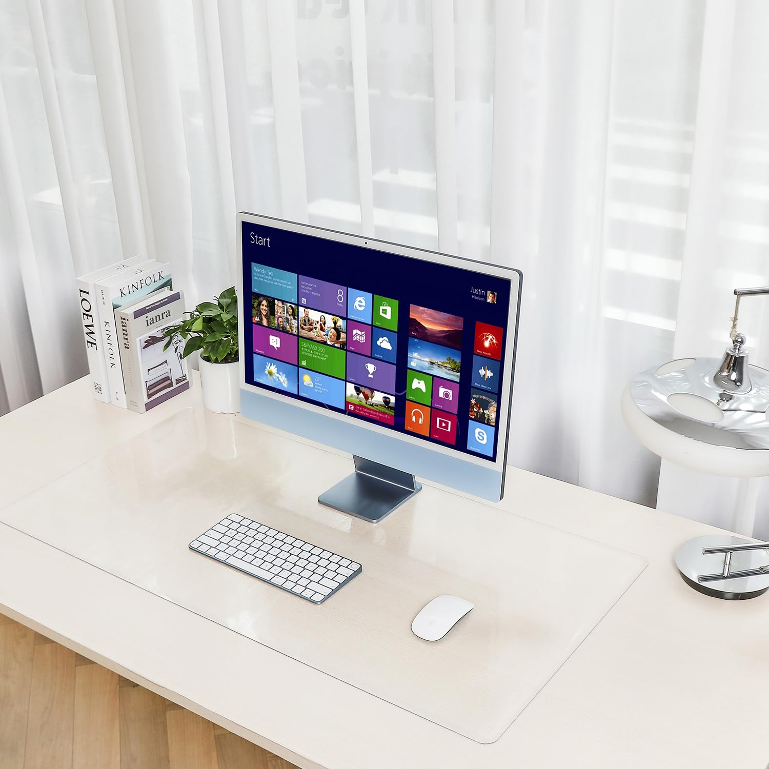 デスクマット 透明つや消しV製 テーブルマット クリア 1200*500mm 厚さ1.5mm 防塵・防水・耐久・耐熱 学習机 テーブルカバー テ