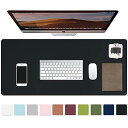 マウスパッド 大型 デスクマット 防水 90x40cm Uレザー デスクパッド おしゃれ 清潔しやすい 裏面滑り止め オフィス/ホーム用 男女