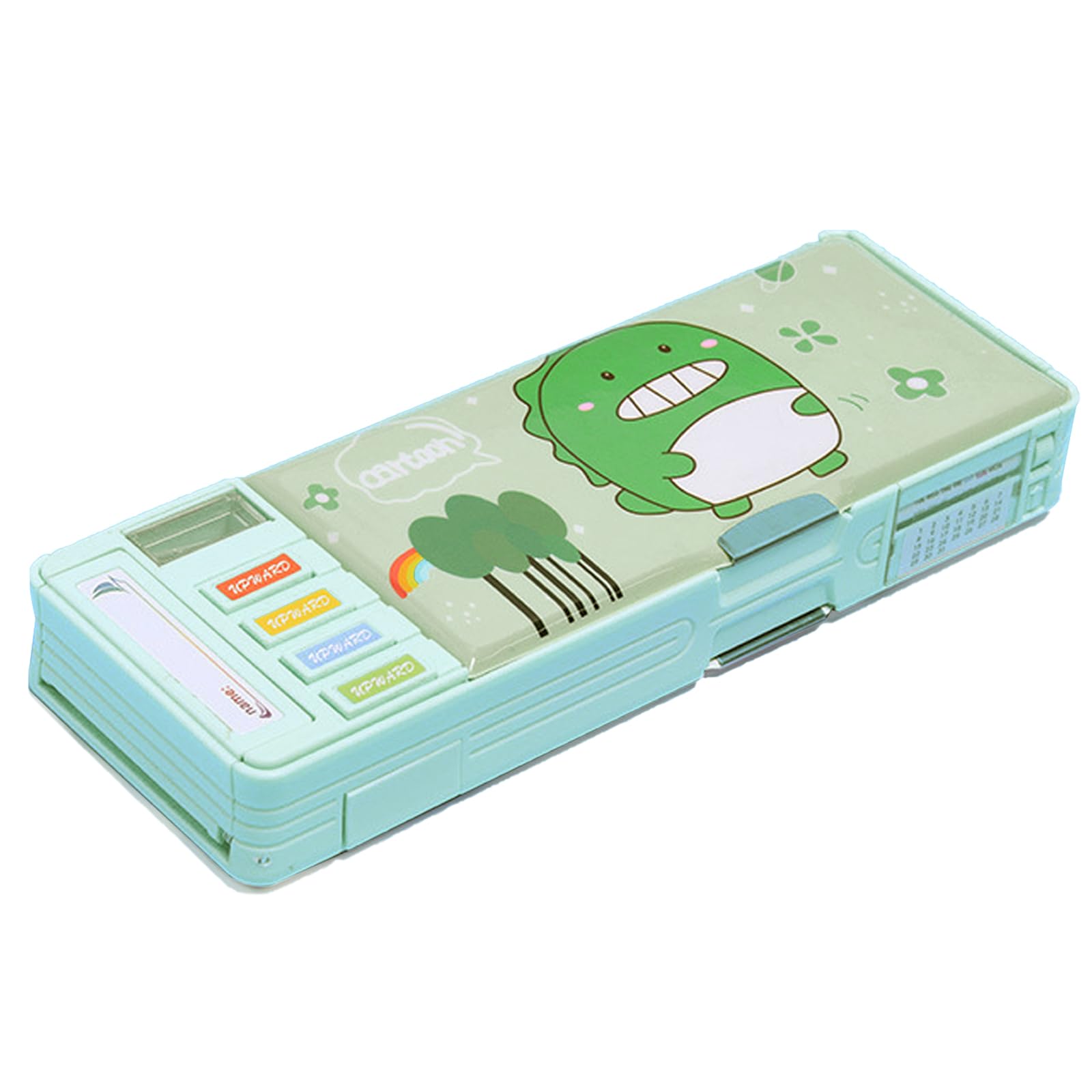 カジュアル・Green1 mall BH・・:Green1・両面開き筆箱は鉛筆、色鉛筆、ボールペン、消しゴムなどの用具を収納できます。マグネット筆入れ、すべての文房具を取りやすいです。多機能筆箱は、子供たちの好みに合わせた可愛らしいデザインが特徴です。・本体 V；ペンホルダー AB；鉛筆削り E。良質な素材から作られ、耐久性にも優れて、長くお使い頂けます。使いやすい多機能男の子用ペンケース。・普通のペンケースと比べて、この小学生 恐竜 筆箱は防水で汚れに強く、頻繁に洗う必要がありません。・ボタン付き筆箱は筆記用具や文房具を整理するのに便利です。さまざまな種類のペンや消しゴム、定規、鉛筆削りなど、すべてのアイテムを簡単に収納できます。自宅や学校、塾、図書館通いや外出先でも気軽に持ち運べます。・pencil caseは、子供たちに安心して使用してもらえる製品です。男の子はかわいいふてばこが好きなので、小学生が持つと勉強に興味を持つようになります。かわいいペンケースで、大容量で、文房具を取り出すのに便利です。小学生に人気がある。