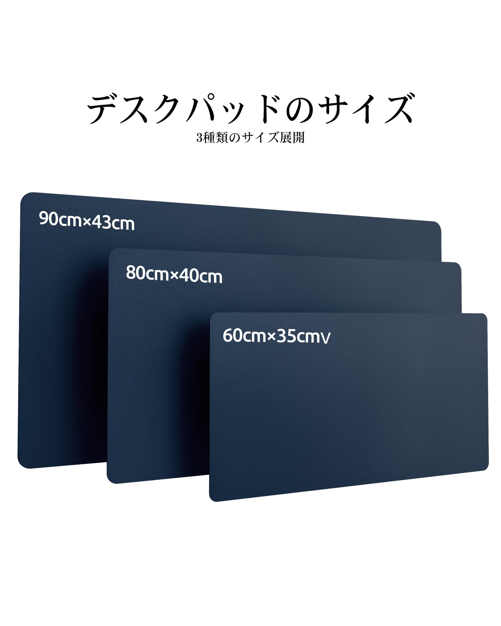 レザー デスクパッド オフィス デスクマット マウス対応 大型マウスパッド ノンス...