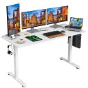 non 昇降デスク 電動 スタンディングデスク 幅140cm 耐荷重100k 昇降式デスク 上下自動昇降 メモリー機能 静音 パソコンデスク 机