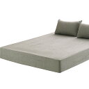 ボックスシーツ キング 180x200x30cm オーガニックコットン 洗いざらしの綿100% ベッドシーツ BOXシーツ 防ダニ グレー