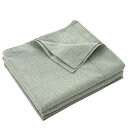フラットシーツ ダブル 220x250cm 敷きシーツ オーガニックコットン ベッドシーツ アッパーシーツ 洗いざらしの綿100% 無地 グリー