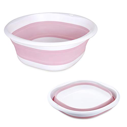 折りたたみ 洗面器 たらい ソフト湯おけ シリコン 雑貨 北欧デザイン コンパクト収納 省スペース 洗濯 掃除 足浴 風呂 旅行用 多用途