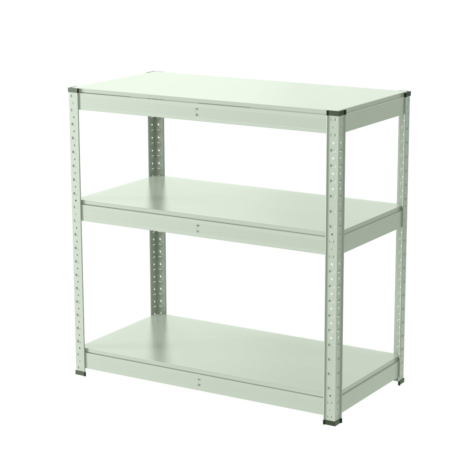 ラック スチールラック 幅80cm 3段 耐荷重120k/段 メタルラック 幅80×奥行40×高さ80cm グリーン