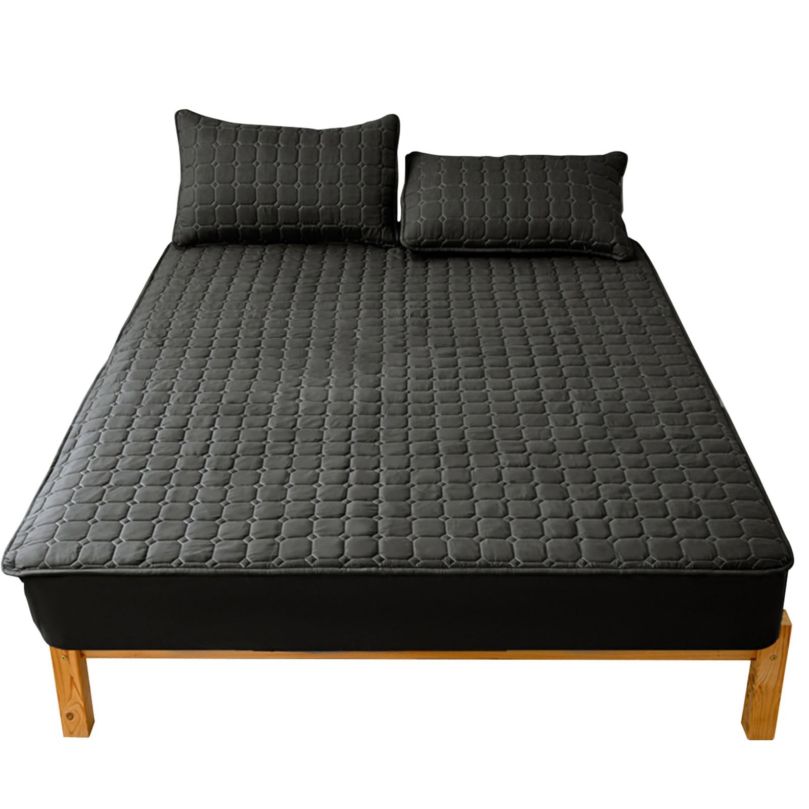 防水シーツ ボックスシーツ三層構造ガサガサ音“0”マットレスカバー 敷きパッド ベッドカバー ベッドパ..