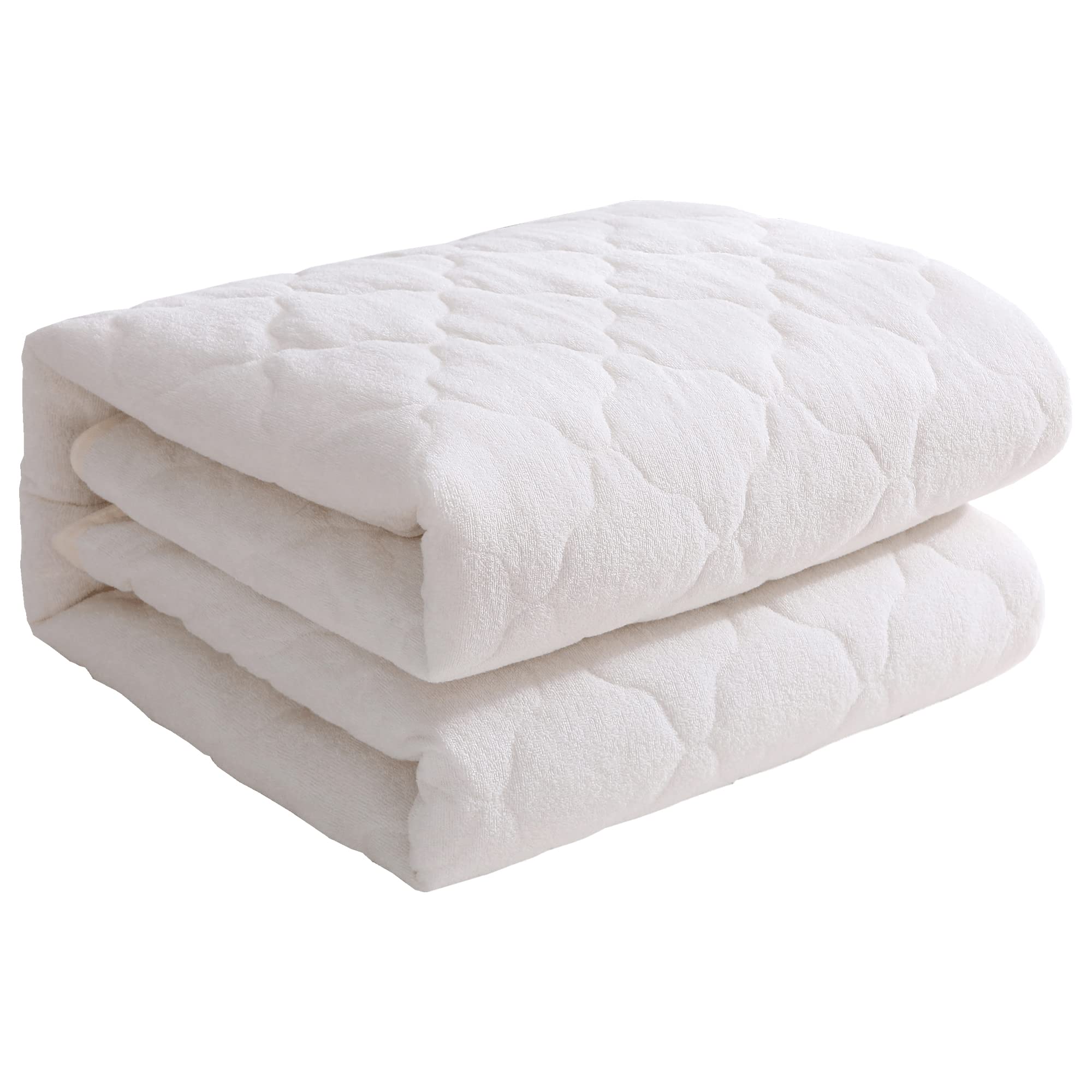 AN' GARDEN 敷パッド ベッドパッド 敷き布団パッド マットレスカバー 綿100% 洗える パイル地 ふわふわ..