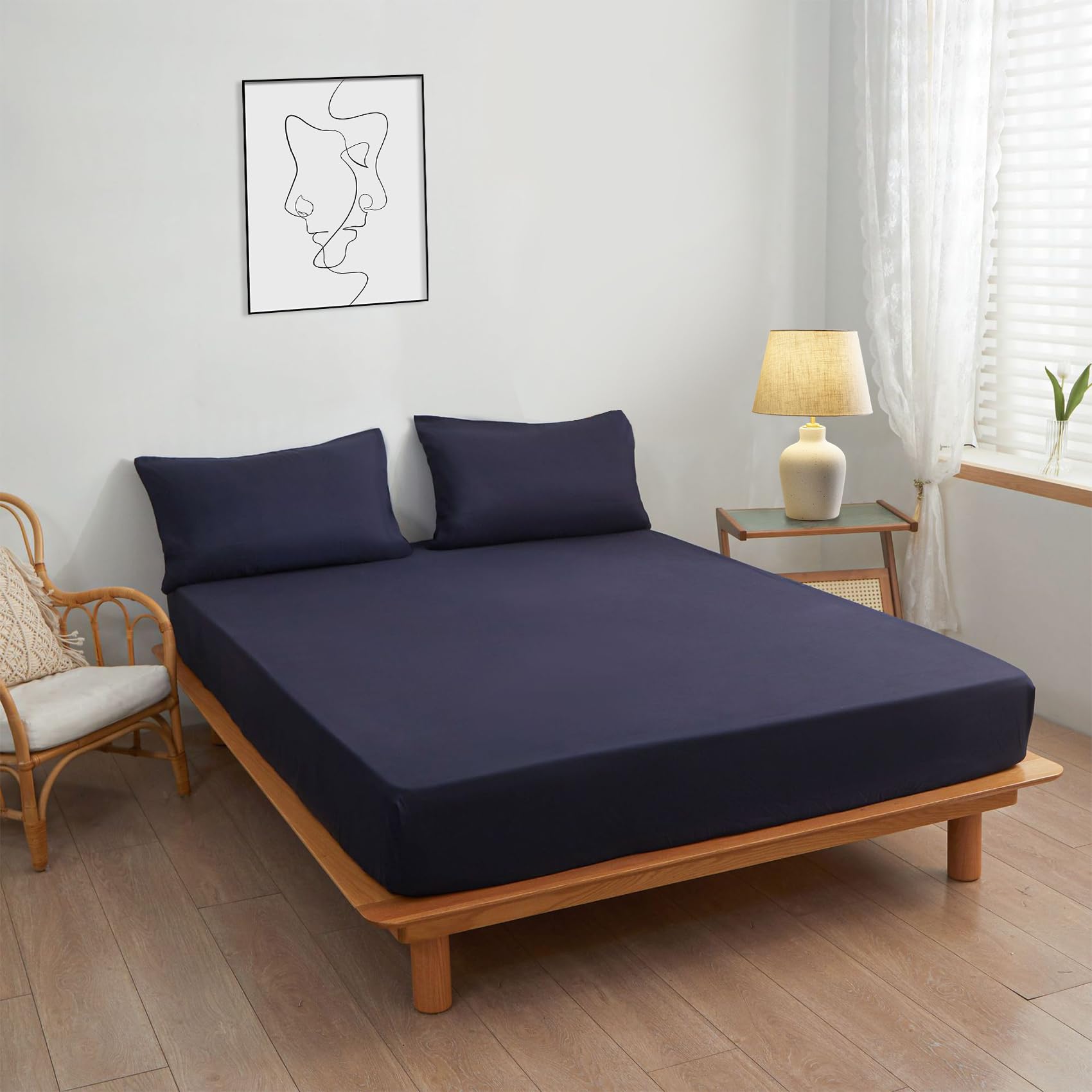 ボックスシーツ 吸水速乾シーツ セミダブル やわらかニット シーツ のびのびピタッと ベッドシーツ フ..