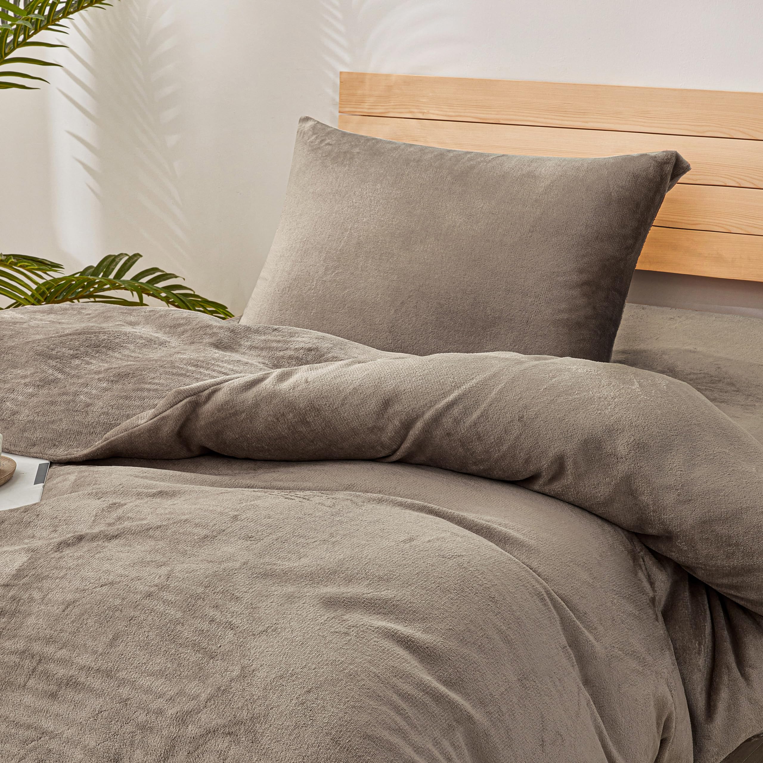 MIOR 掛け布団カバー あったか マイクロファイバー フランネル 布団カバー 毛布タッチ 冬用 抗菌 毛玉なし 静電気防止 防寒対策 着脱簡単