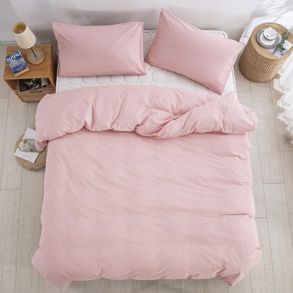 掛け布団カバー 単品売りシングル 150x210cm オーガニックコットン 掛かバー 洗いざらしの綿100% 布団カバー 防ダニ 掛けふとんカバ [3]