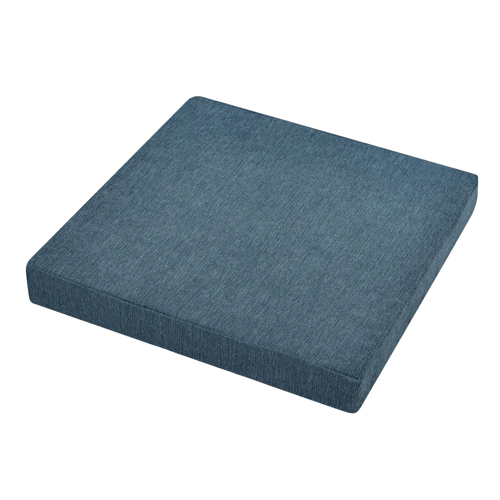 ・ジェイブルー 約50cm ・・:ジェイブルーze:約50cm・サイズ：約幅50cm×奥行50cm×厚み7cm　重さ：約0.8KG・2層構造2cm低反発ウレタン+5cm高反発ウレタンでゆっくり沈みつつ、しっかり支えられます。お長く座っても座り心地よい。・オールシーズン生地やさしい生地で良い手触りをあたえ、季節を選ばずオールシーズン対応、落ち着いた色でどんな部屋でも合わせやすい〜。・カバー取り外し可長いファスナーでカバーの取り外しも便利になります。カバーの丸洗いできます。・ご注意座布団が圧縮状態の包装なので完全に膨らむまでは約2日?3日かかるおそれがあります。