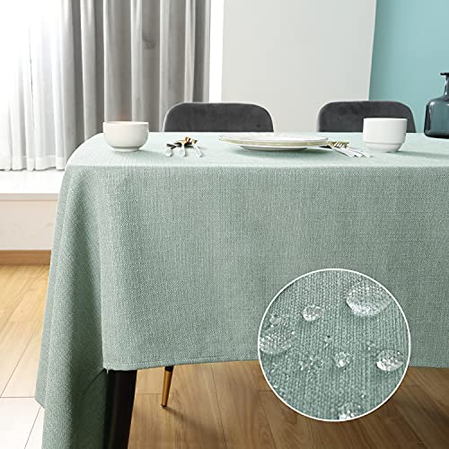EAHORE REE テーブルクロス 食卓マット 防水 無地 テーブルカバー 丸洗い可 長方形テーブルカバー 140x240cm
