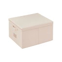 収納ボックス 折りたたみ かわいい ふた付き 収納ケース 衣類 整理箱 大容量 防塵 収納 バスケット おしゃれ アプリコット ピンク L