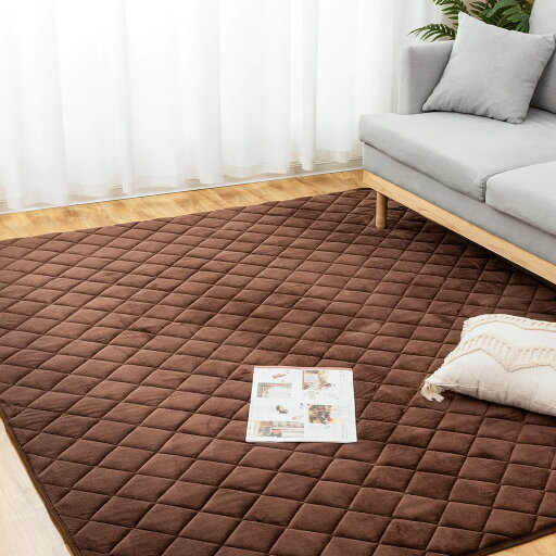 Livin こたつ敷き布団 こたつマット 両用 1畳 正方形 こたつ敷布団 ラグ 145×145cm キルトラグ 極厚 カーペットマイクロファ Livin こたつ敷き布団 こたつマット 両用 1畳 正方形 こたつ敷布団 ラグ 145×145cm キルトラグ 極厚 カーペットマイクロファ