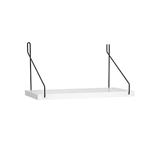 YOYAI 壁掛け棚 ウォールシェルフ 飾り棚 木製 DIY おしゃれ 壁面収納 穴あけ不要 簡単取り付け ホワイト 30cm