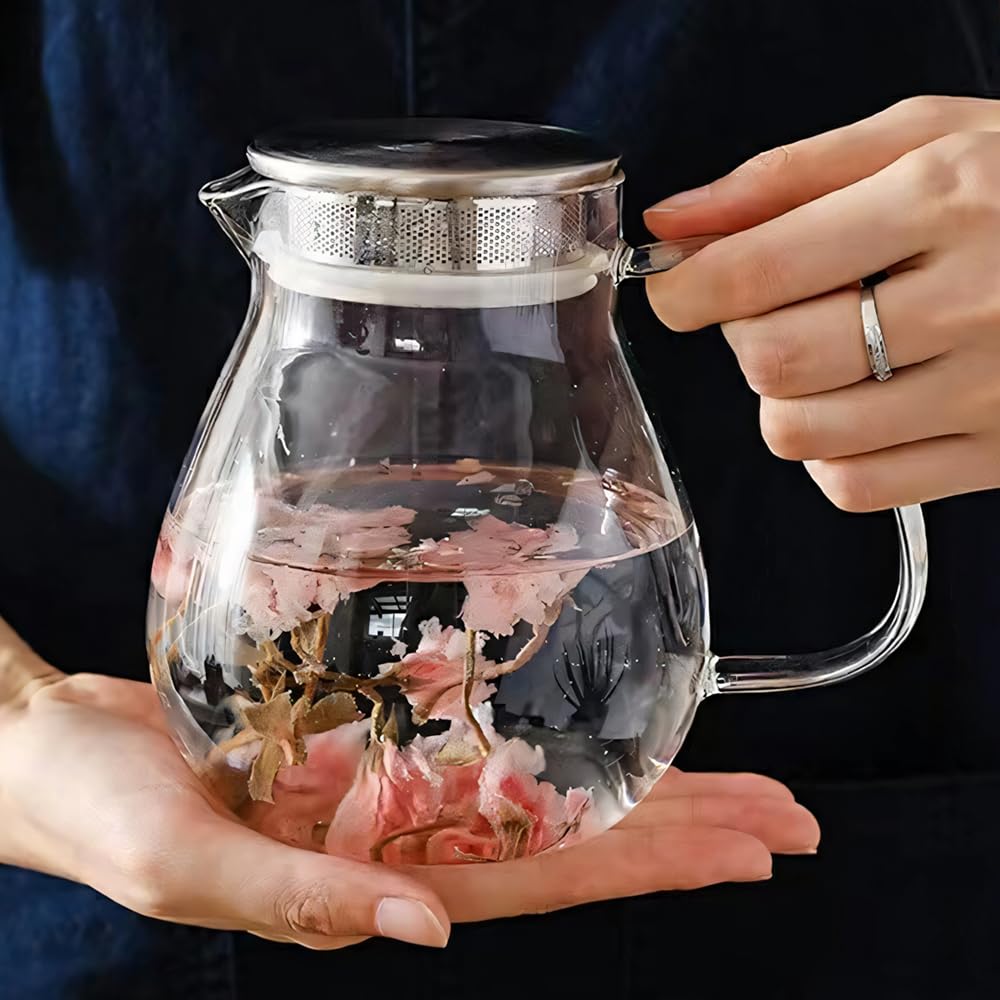 ティーポット コーヒーサーバー 耐熱ガラス リーフポット・ ピュア 電子レンジ・食洗機対応 700ml