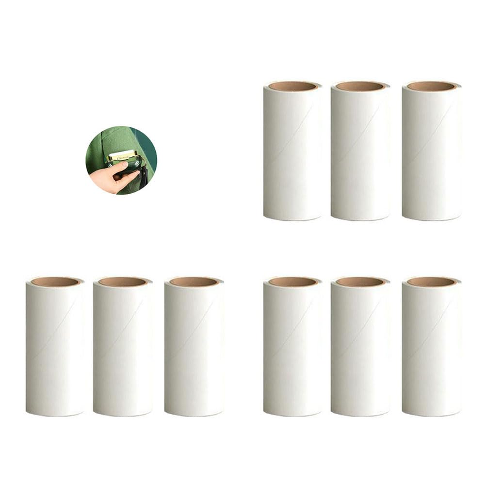 Bomnate 携帯用衣類クリーナー 粘着ローラー 替えテープ×9本