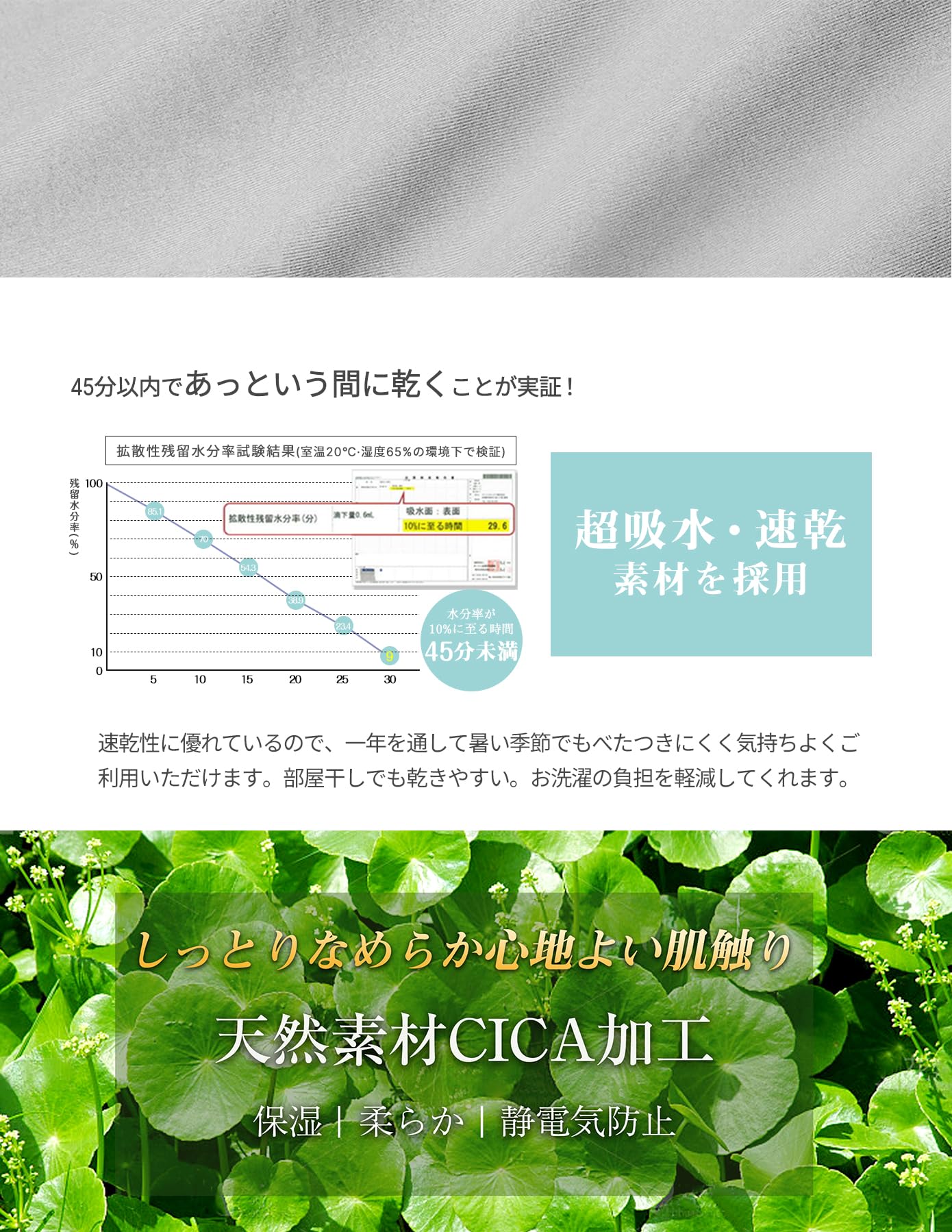 「吸汗速乾・A柔軟加工」のびのび 枕カバー 2枚組 35×50 35 55 まくらカバー よく伸びる 伸縮 ストレッチ 異形枕にもぴったりフィ [3]