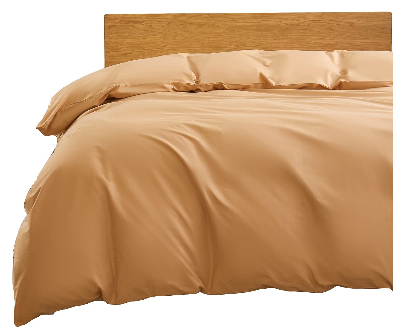 掛けふとんカバー シングル 150x210cm 綿100％ 掛け布団用カバー 平織り 布団カバー 防ダニ 抗菌 キャメル