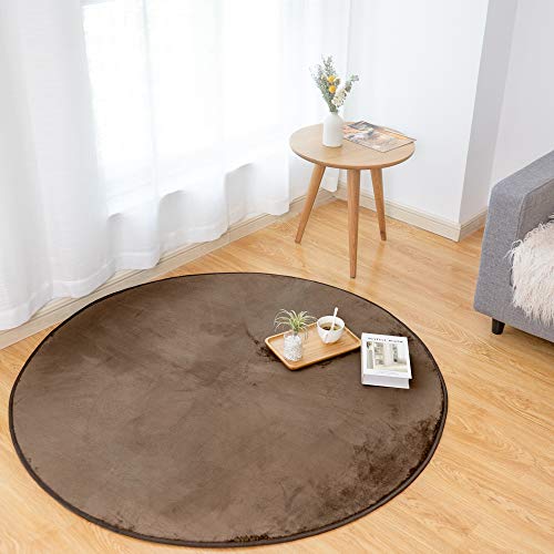 Mats - Livin カーペット ラグ ラグマット 円形 直径140cm 洗える 滑り止め付 防ダニ 抗菌防臭 1年中快適に使えるタイプ 掃除しやすい