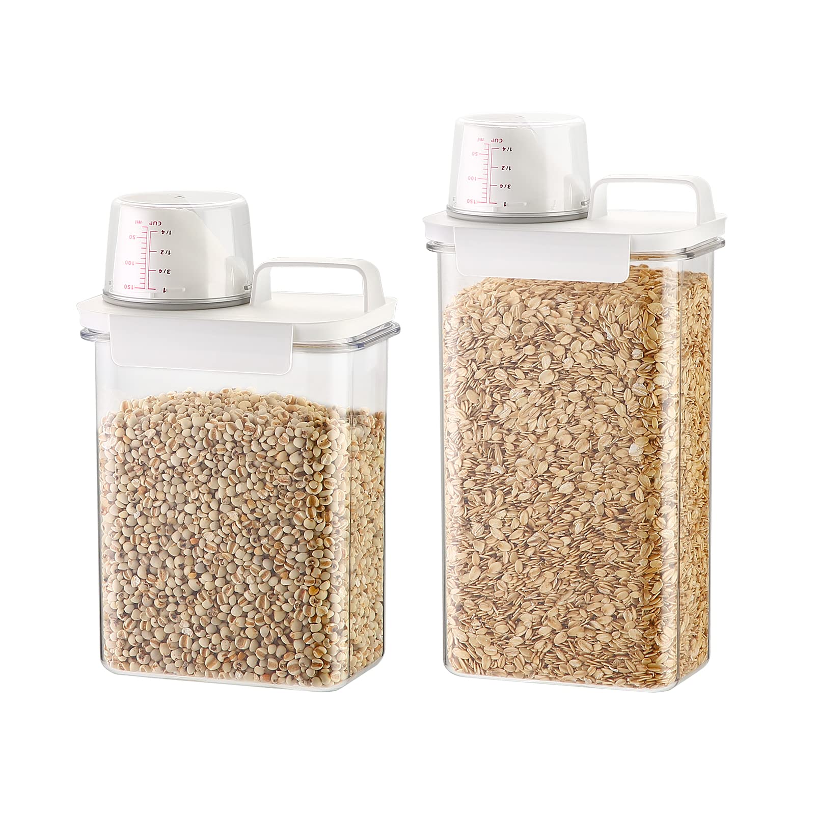 Meta 保存容器 密閉容器 プラスチック キャニスター 食品保存容器 密閉 大容量 食材 調味料 キッチン 収納 粉物入れ 湿気防止 透明 米