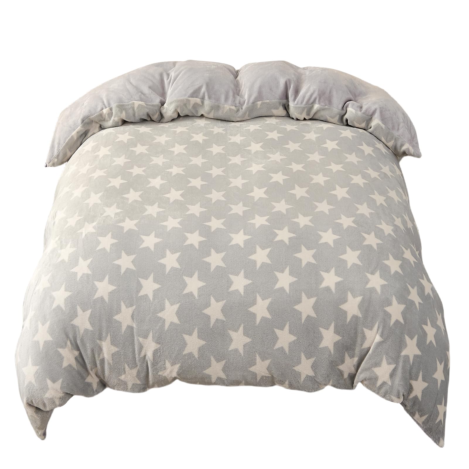 Livin 掛け布団カバー 冬 ダブル あったか フランネル 布団カバーUER HO 毛布にもなる2WAY仕様 抗菌防臭 掛けカバー 全開ファ