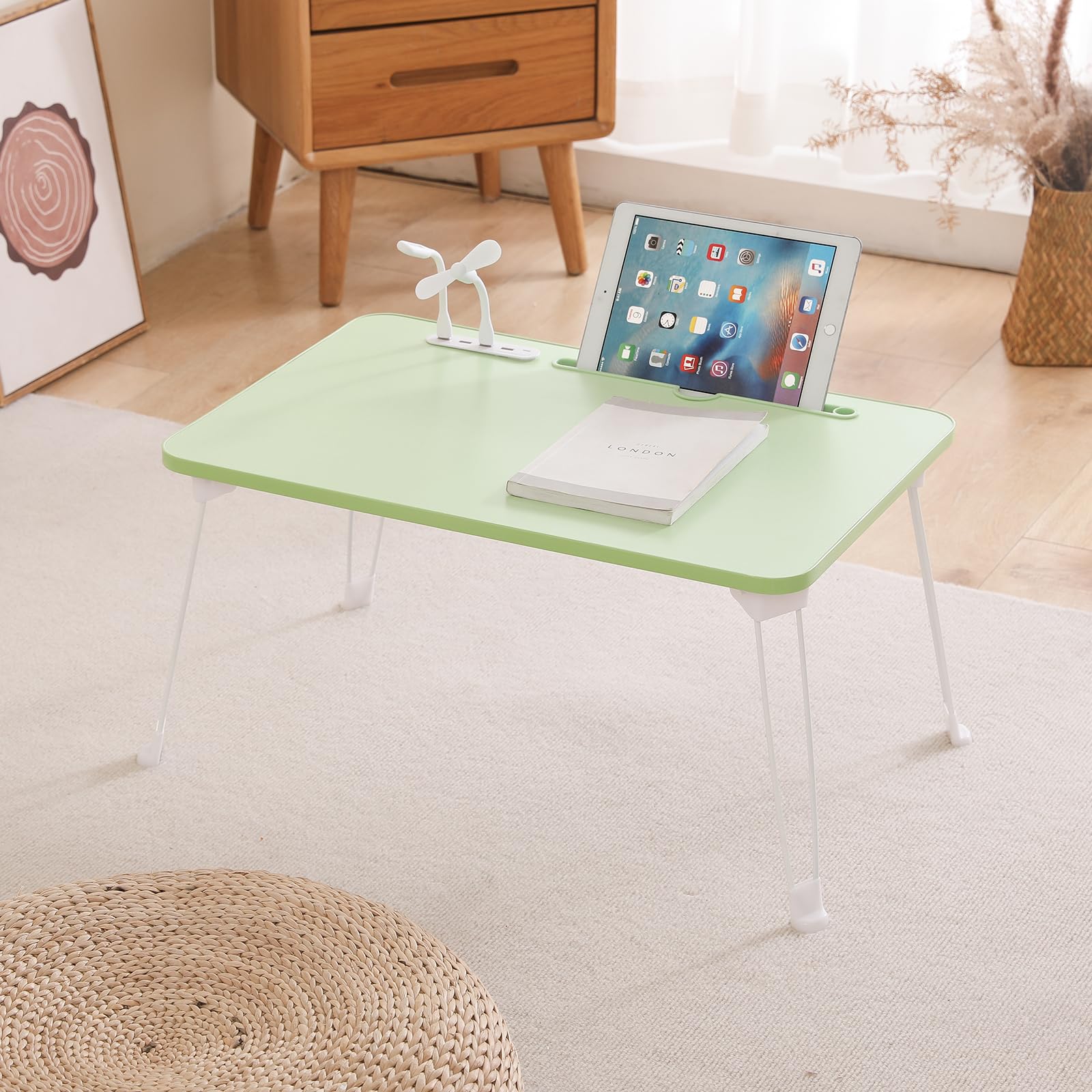 年多機能 折畳みテーブル （B読書灯とファンが付属しています）折りたたみ テーブル テーブル 一人暮らし テーブル 折り畳み 折りたたみ テーブ