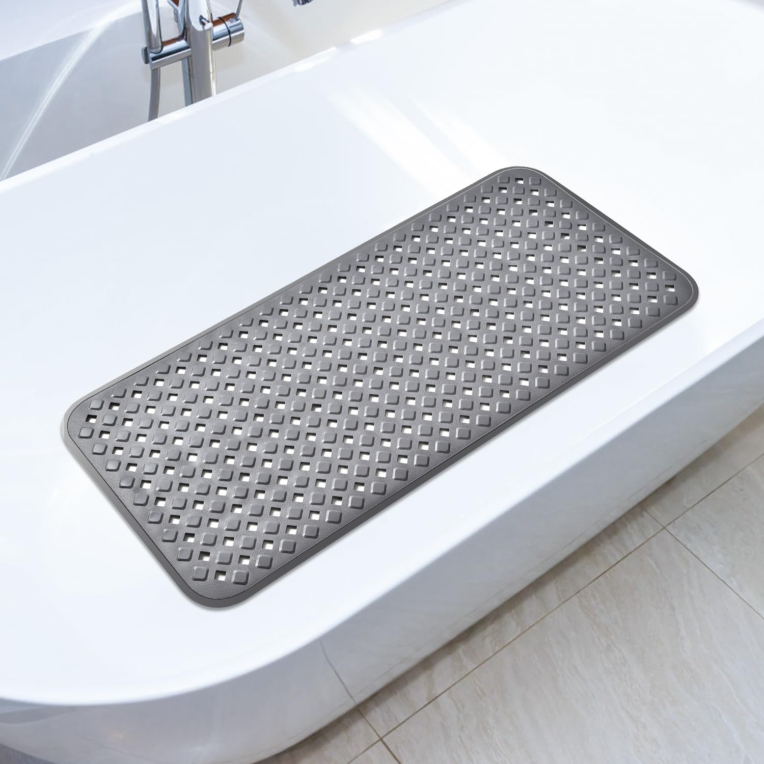 Oraki お風呂 すべり止めマット 赤ちゃん E製 40×88cm 大判 浴槽内滑り止めマット 260個吸盤付き 柔ら..