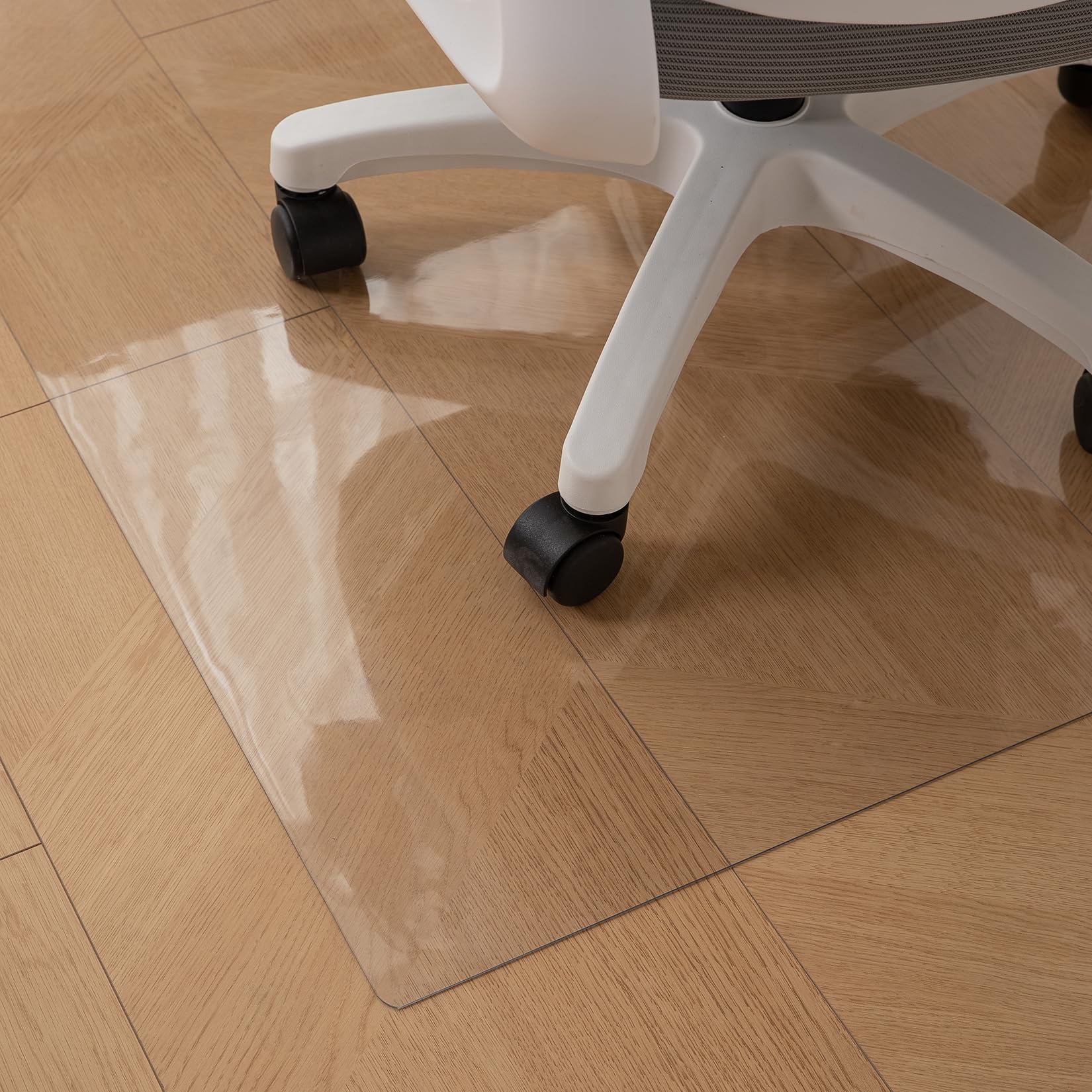 樂天商城 - チェアマット 透明 V 床保護マット 100*120cm 厚み1.5mm フローリングマット 椅子 マット/椅子/食卓/フロア/畳/机下/滑り止
