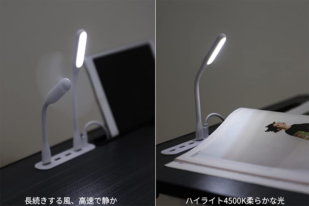 RIELOZA多機能 折りたたみテーブルベッドテーブル ローテーブル 読書灯+ Bファン 折り畳みテーブル 机 ローテーブル ベッドテーブル ノ