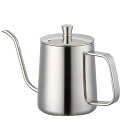 OVIFKI コーヒー ドリップポット 一人用 コーヒーケトル 580ml 目盛り付き ステンレス キャンプ 直火 ケトル 細口 珈琲考具 蓋