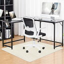 HUIJIE チェアマット フロアマット 床保護マット 140×100cm 椅子 マット滑り止め pvcマット 厚み4mm 静音吸音 丸洗い可能