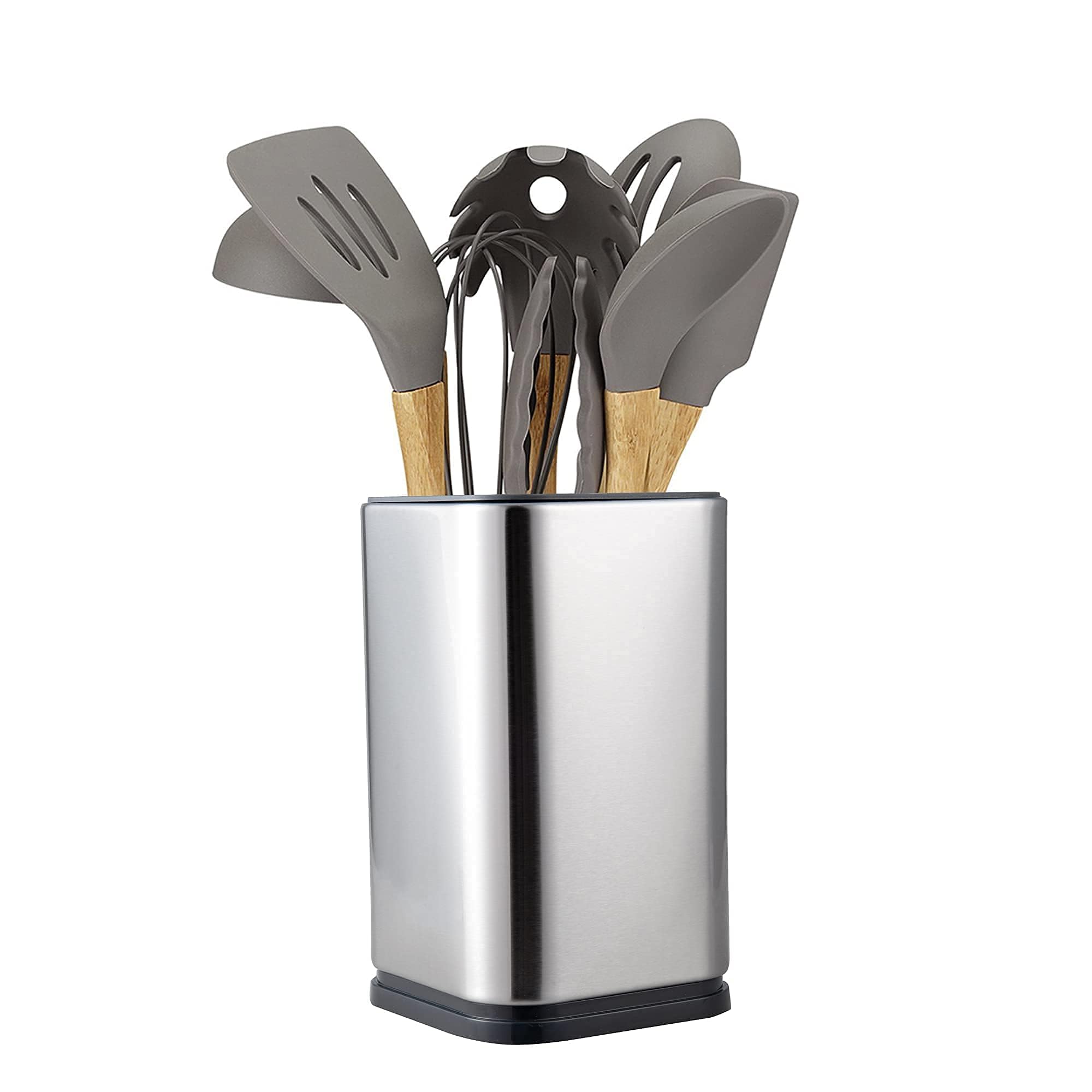 箸立て カトラリースタンド カトラリーホルダー 方型 高17cm ステンレス製 カトラリーケース シルバー