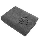 マイクロ ファイバー 超吸水 ペット用 タオル スーパーソフト犬 猫 体拭き タオル 77cmx127cm