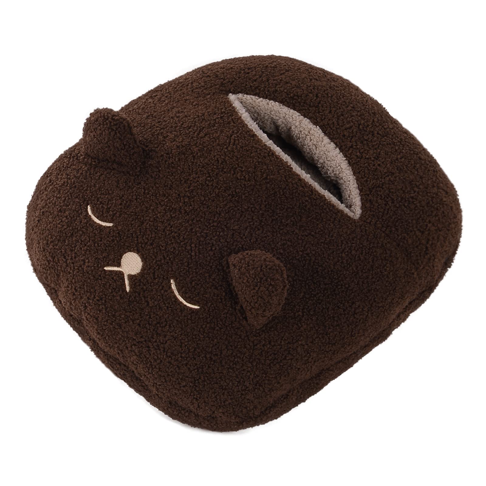 暖かい足クッション フットクッション 足入れクッション 足ぽかクッション 足 冷え性 防寒対策 あったかグッズ 約35×40cm コーヒー