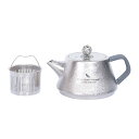 Voyae チタン急須 茶こし付き 300ml ティーポット 純チタン製 114超軽量 サビない 割れない 持ち運びに便利 コンパクト キャ