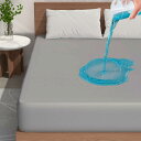 防水ボックスシーツ 防水シーツ ダブル マチ約30cm 吸湿通気 蒸れない おねしょシーツ オールシーズン 全周ゴムバンド 着脱簡単 柔らかい(3)