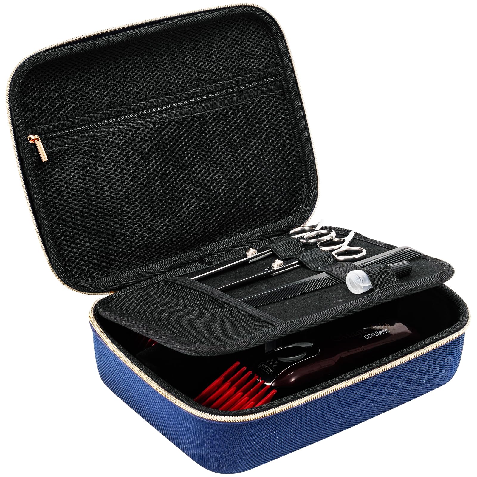 バリカン用 ハードトラベルケース ヘアカット理髪用品ホルダー トリマーオーガナイザー収納バッグ ネイ..