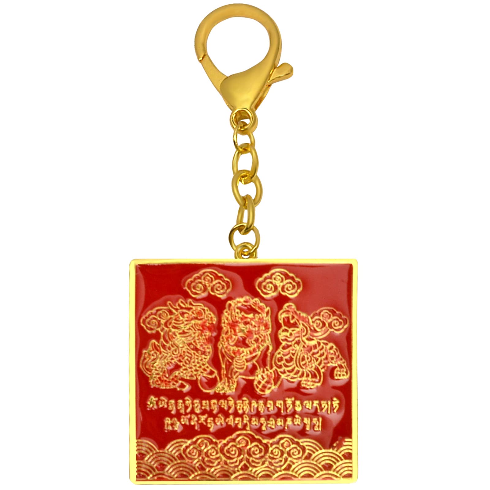 風水 縁起物 キーホルダー 三天鏡 辰年 幸運 貔貅 神獣