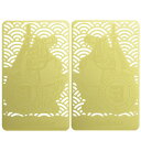 風水カード 十二干支 生肖 魔除け 縁起物 うま 財布カード 風馬 お守り ゴールデンカードお 合金