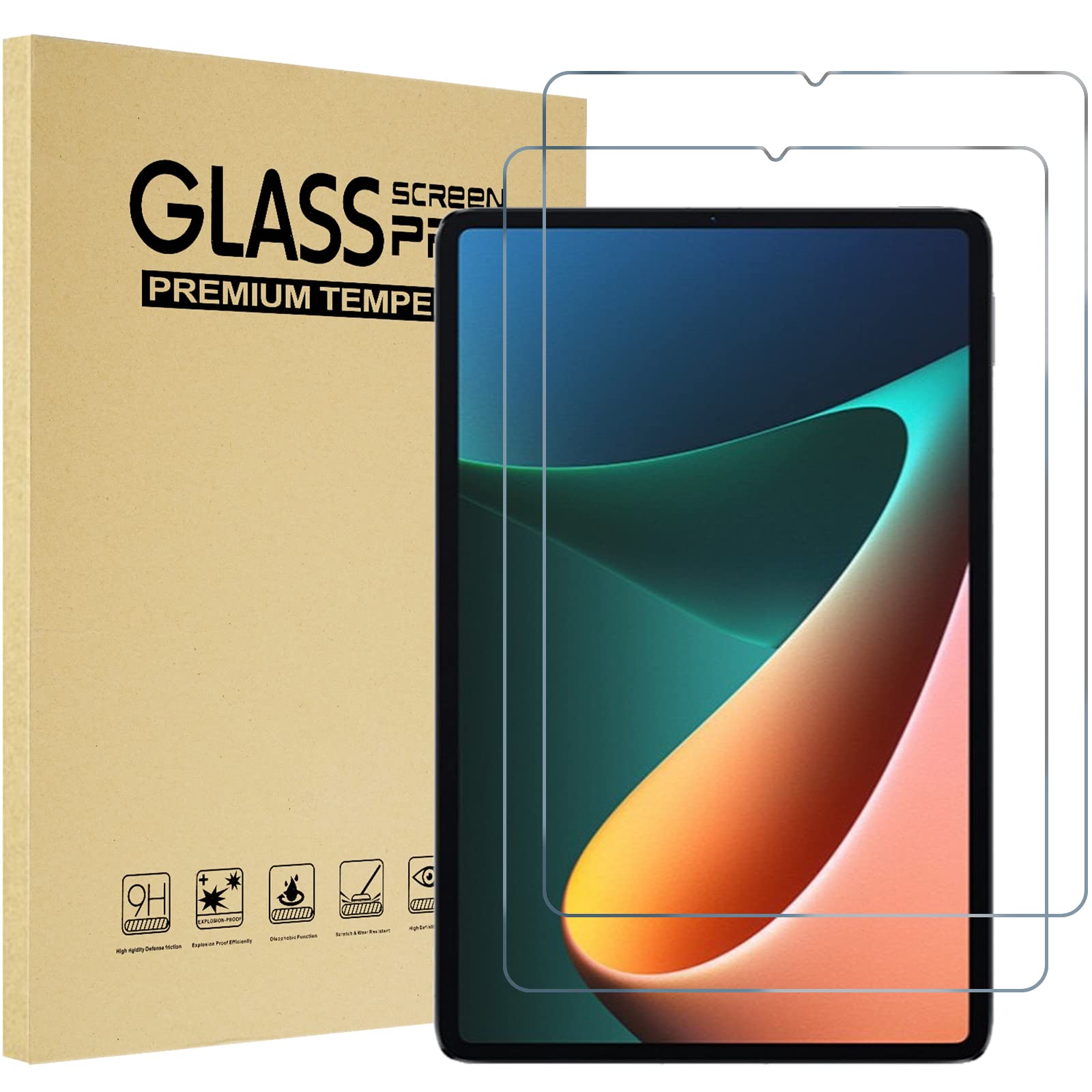 ・クリア ad 5 / ad 5 ro 11 h 2021 ・?対応端末： ad 5 / ad 5 ro 11 2021のみ、その他のデバイスに適用されません。ご購入前、ご設備のモデル番号をご確認いただきます・?9H硬度で衝撃や落下に強い；スリキズに強くて、超HD透明度で液晶画面の美しさを損ないません。・? 超薄型（厚さ0.33mm）、フィルムの端がなめらかに丸まっていて、ディスプレイとの一体感を高める同時に、干渉しなくケースも装着できます。・?撥水撥油・防汚コーティングにより、指紋汚れや油汚れが付きにくくになり、付着しても簡単に拭き取れます。・?気泡が入りにくく、ガラスならではの光沢と合わせて見栄えがよい。