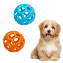 犬用おもちゃ ホーリーローラーボール 9cm 2個セット 犬噛むおもちゃ 歯のクリーニング 耐久性のある 小型犬 中型犬 ペット用品 ブルー+
