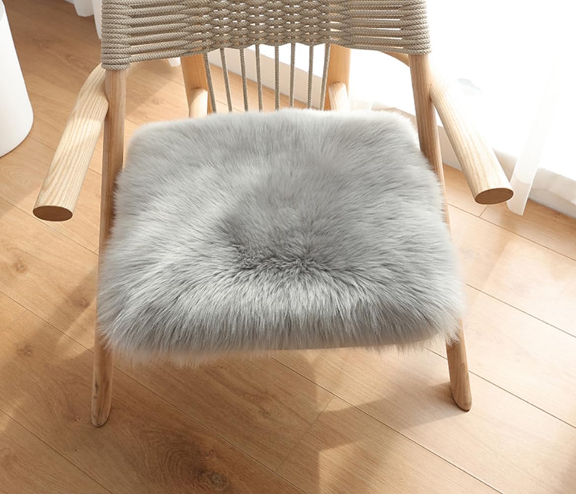 MI ムートンクッション 天然ムートン 長毛 シートクッション 車席ムートン 椅子ムートン ソファームー..