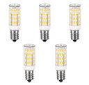 E12 LED電球、E12口金、360lm、4Wはハロゲン電球40W相当、可変調光、電球色3000k、全配光タイプ、高輝度、5個入り。…